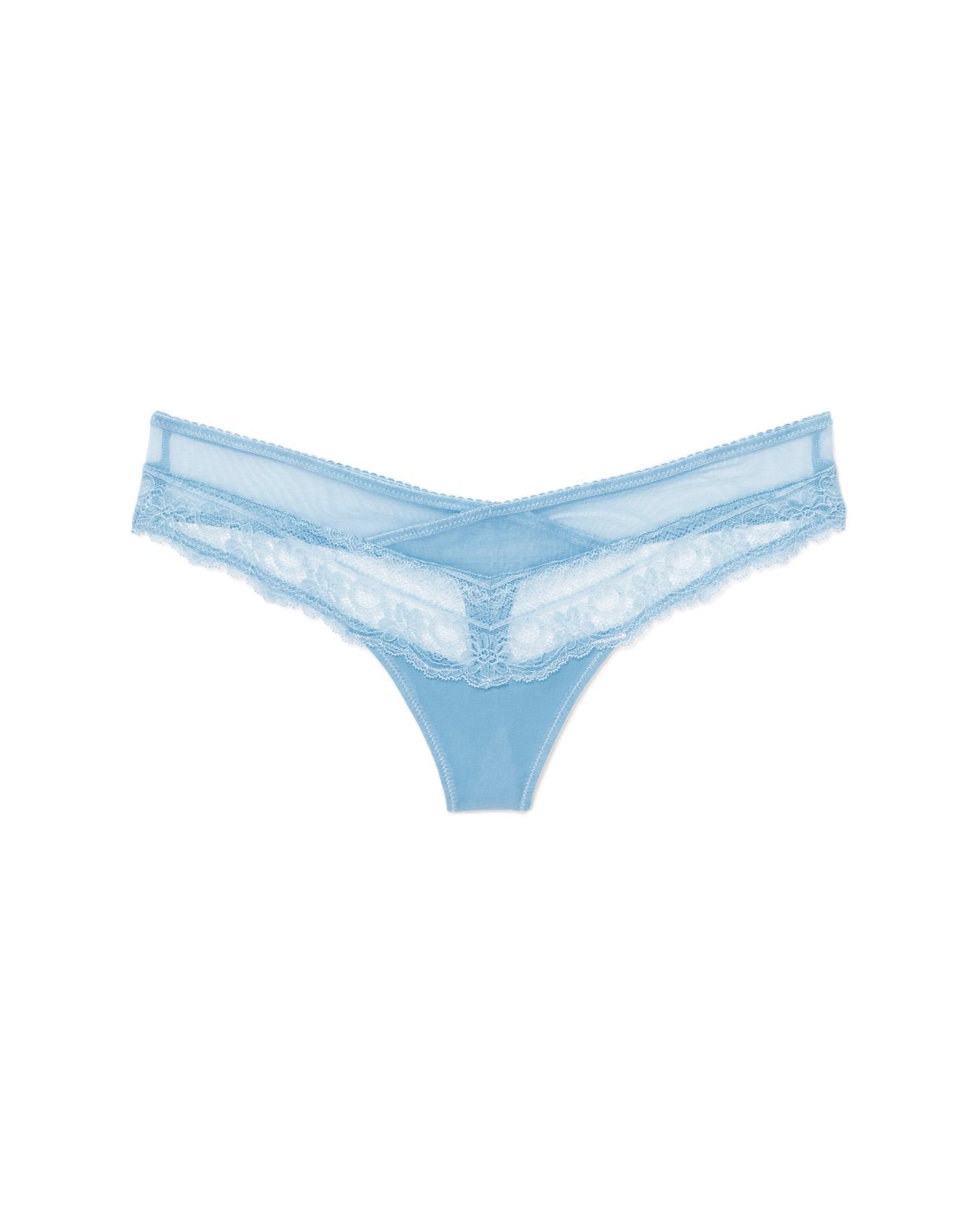 Adore Me Mindi in color Airy Blue and shape thong