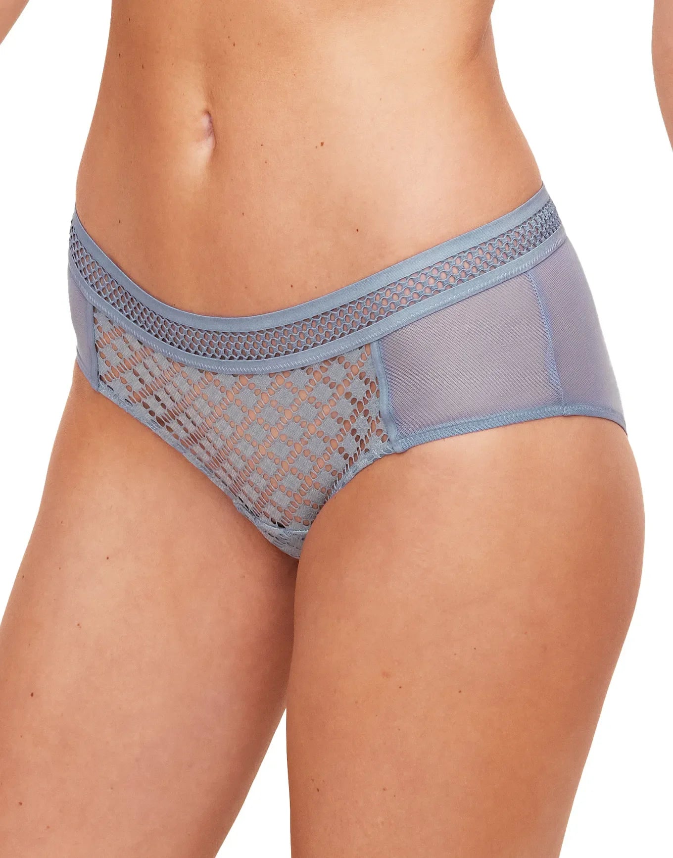 Adore Me Tatum Hipster Panty in color Ashley Blue and shape hipster