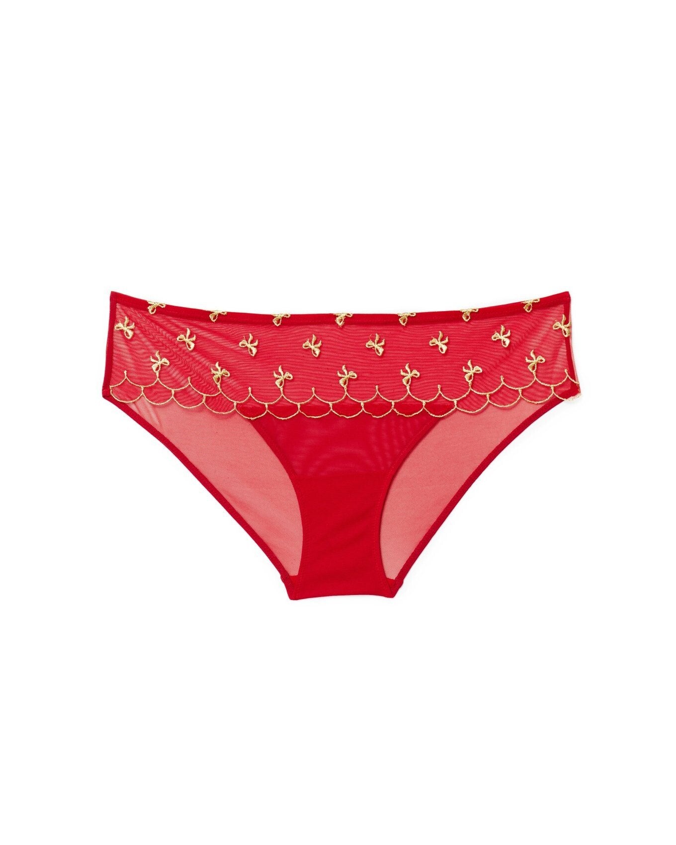 Adore Me Bettie Panty in color Barbados Cherry and shape hipster