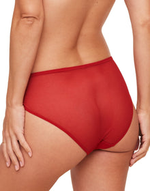 Adore Me Bettie Panty in color Barbados Cherry and shape hipster