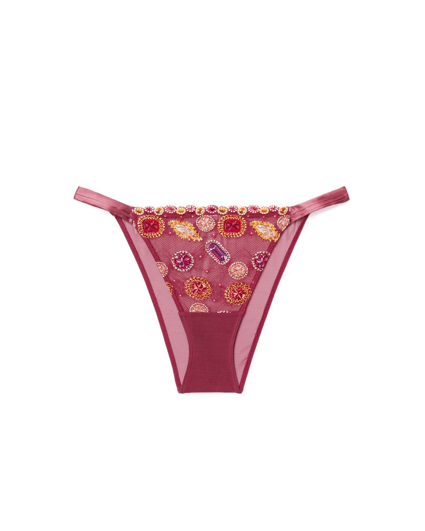 Adore Me Dianna Brazilian Panty in color Gem Lace C02 and shape brazilian