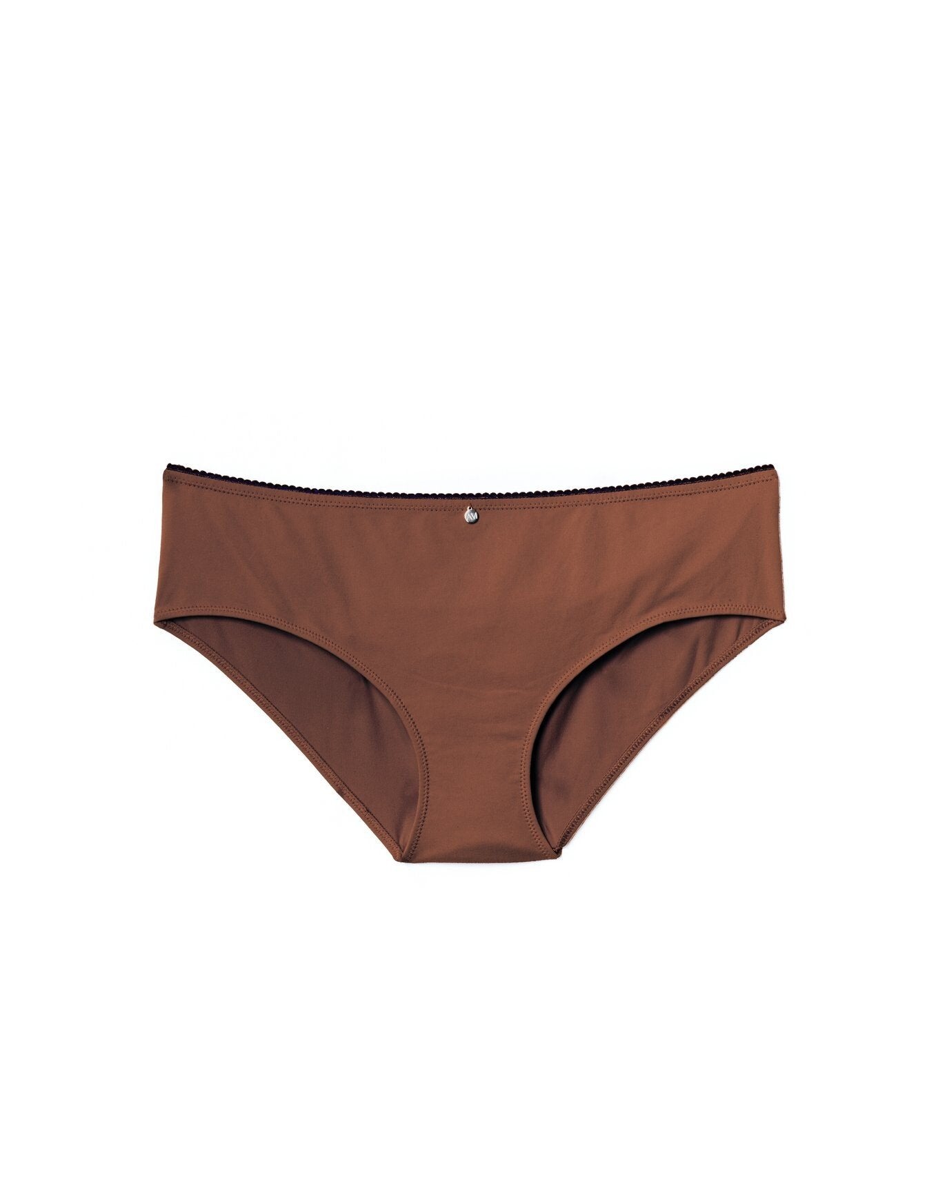 Adore Me Johanna Bikini Panty in color Brown Patina and shape hipster