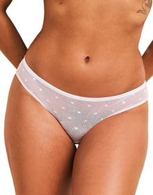 Adore Me Kalila Bikini Panty in color Bright White and shape bikini