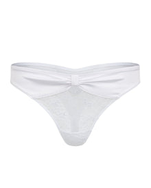 Adore Me Eira Thong Panty in color Bright White and shape thong