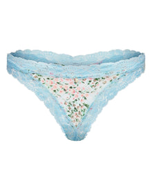 Adore Me Akari Thong Panty in color Garden Party C01 and shape thong