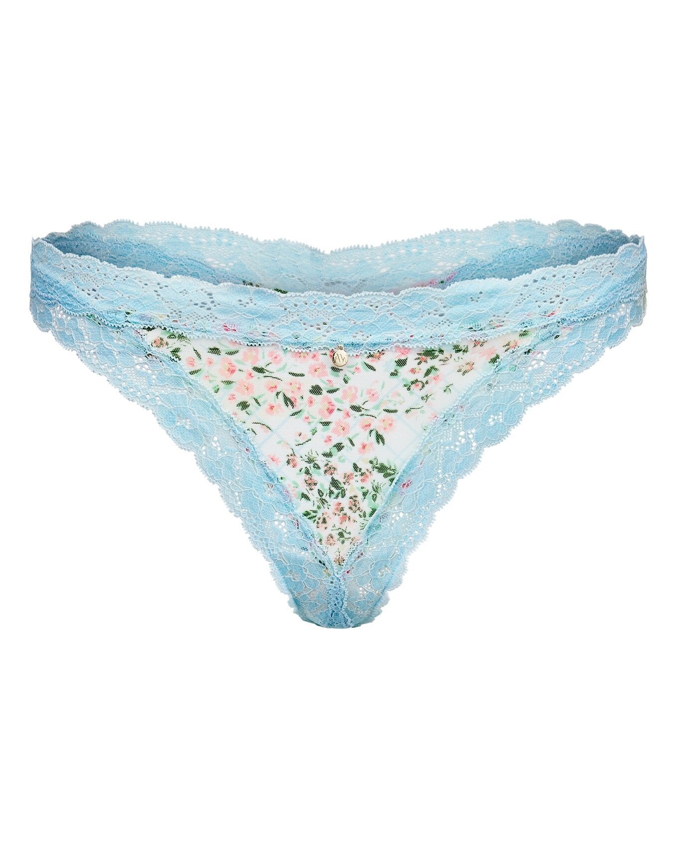 Adore Me Akari Thong Panty in color Garden Party C01 and shape thong