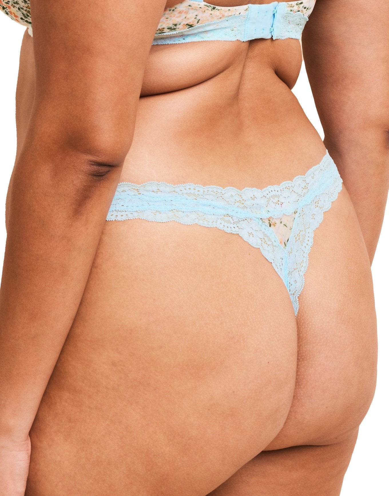 Adore Me Akari Thong Panty in color Garden Party C01 and shape thong