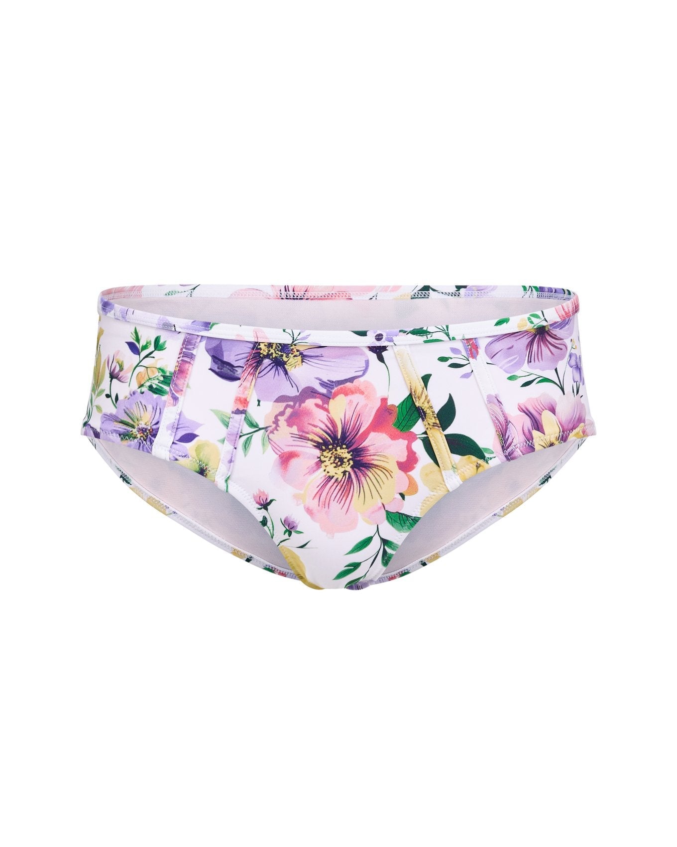 Adore Me Valcea Hipster Bikini Bottom in color Spring Bouquet C01 and shape hipster