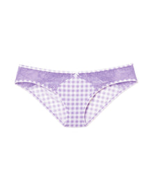 Adore Me Caen Bikini Panty in color Purple Rose and shape bikini