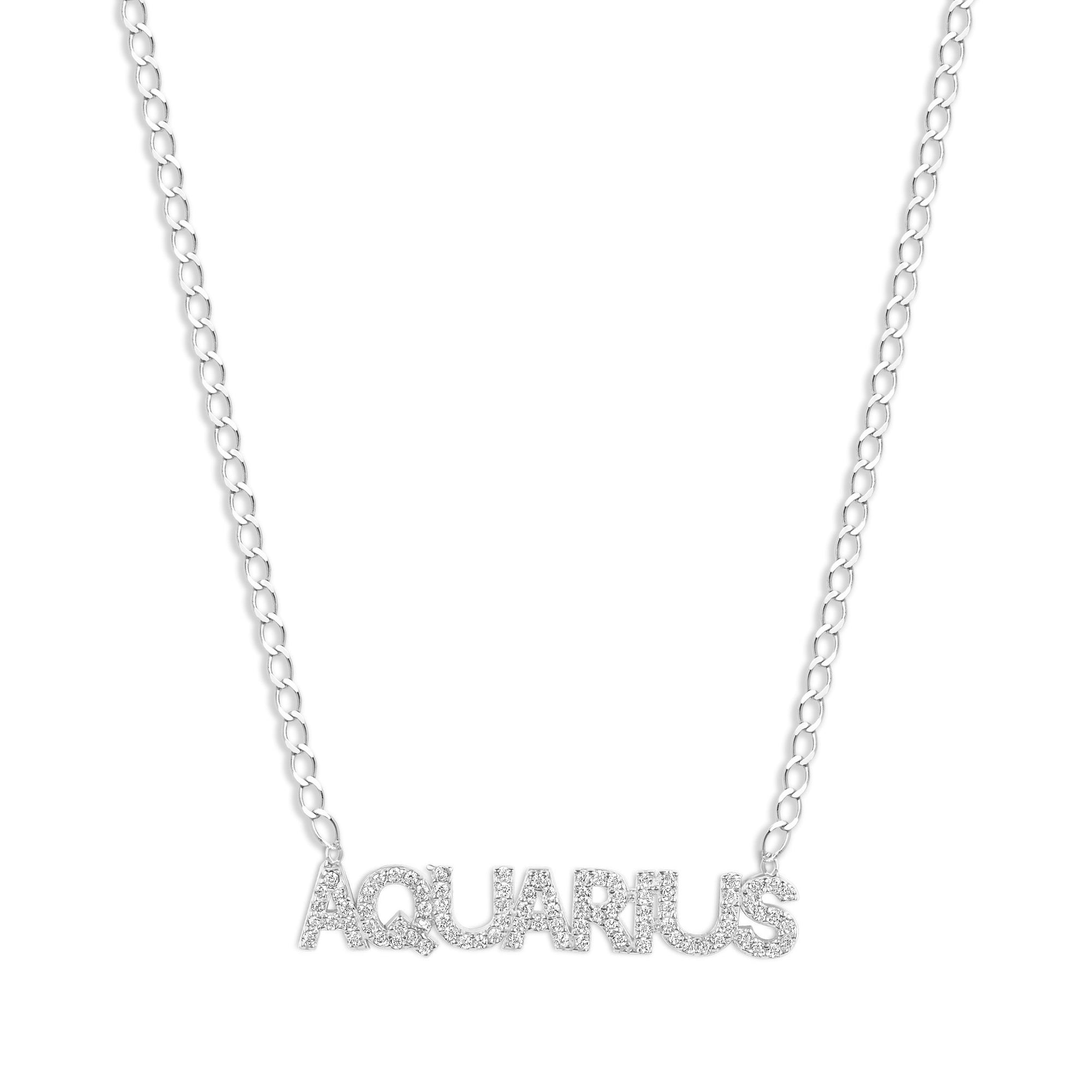 The Iced Out Zodiac Necklace | Gold Vermeil & Sterling Silver