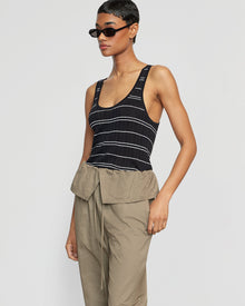 Simone | Arden Drawstring Foldover Pant in Size Small