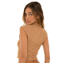 Are You Am I - Bibi Zebra Top **latte
