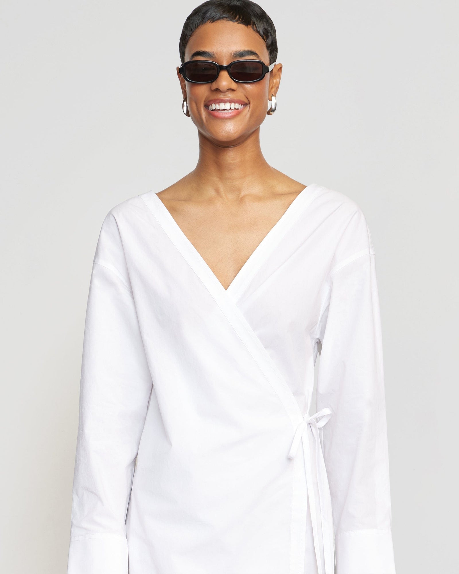 Simone | Ari V-Neck Wrap Dress in Size Small