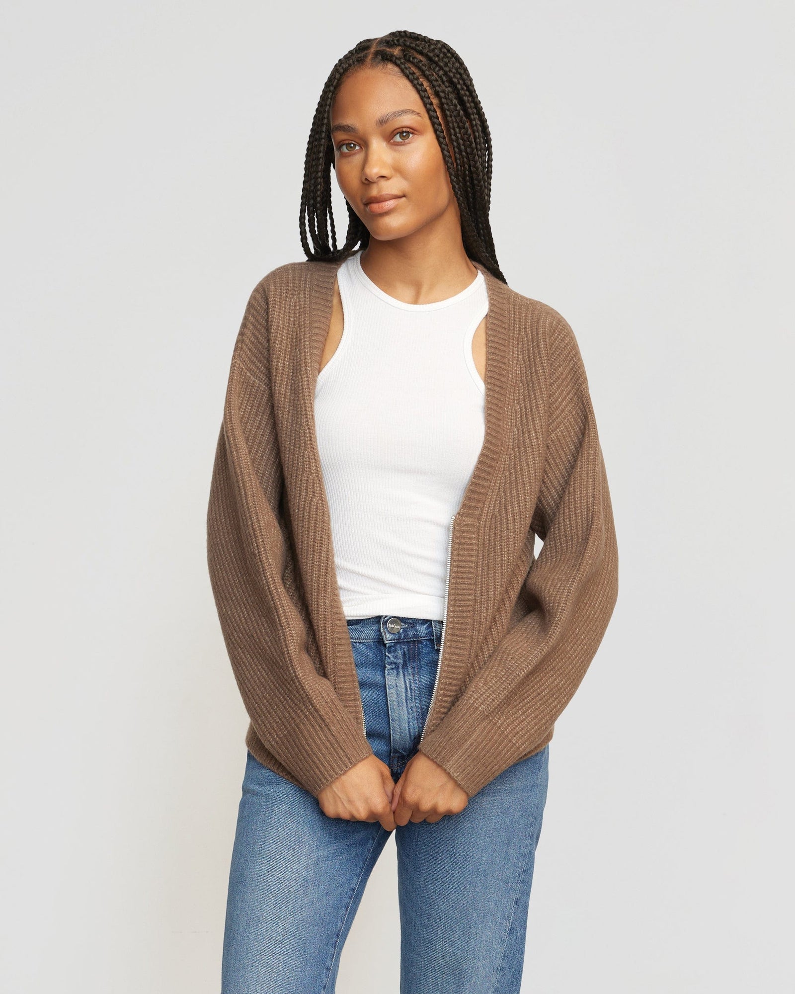 Dido | Austin Two-Way Zip Sweater in Size Small