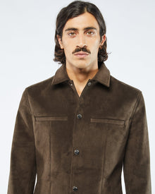 Luni Alt-Suede Shirt | Coffee Bean