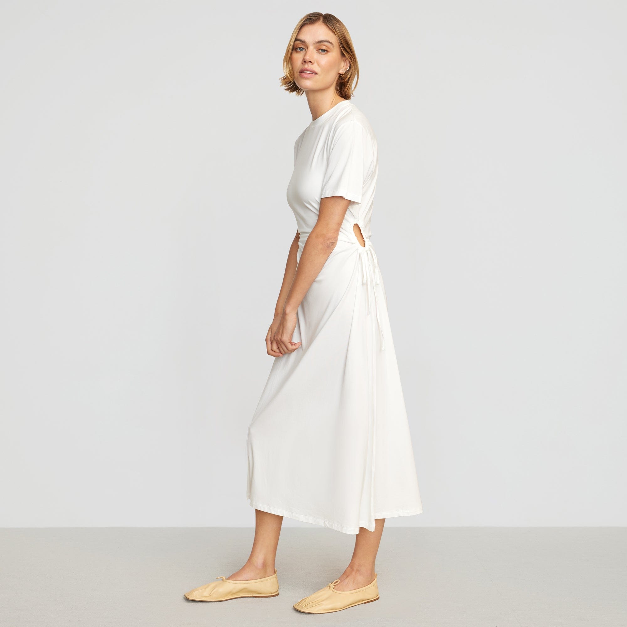 Joanna | Bashir Open-Side Jersey Dress in Size Small