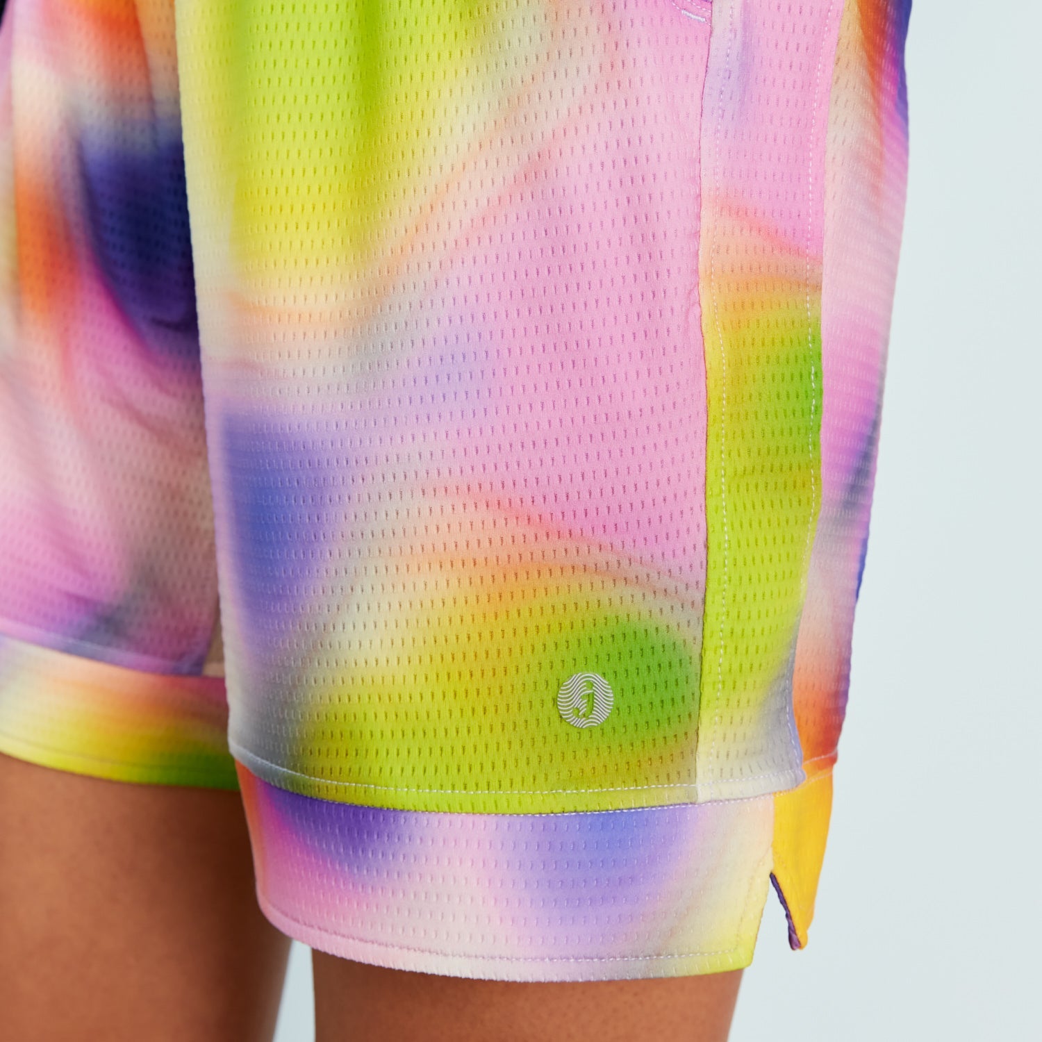 Breathable Mesh Lounge Shorts with Modal Lining | Neon Blur