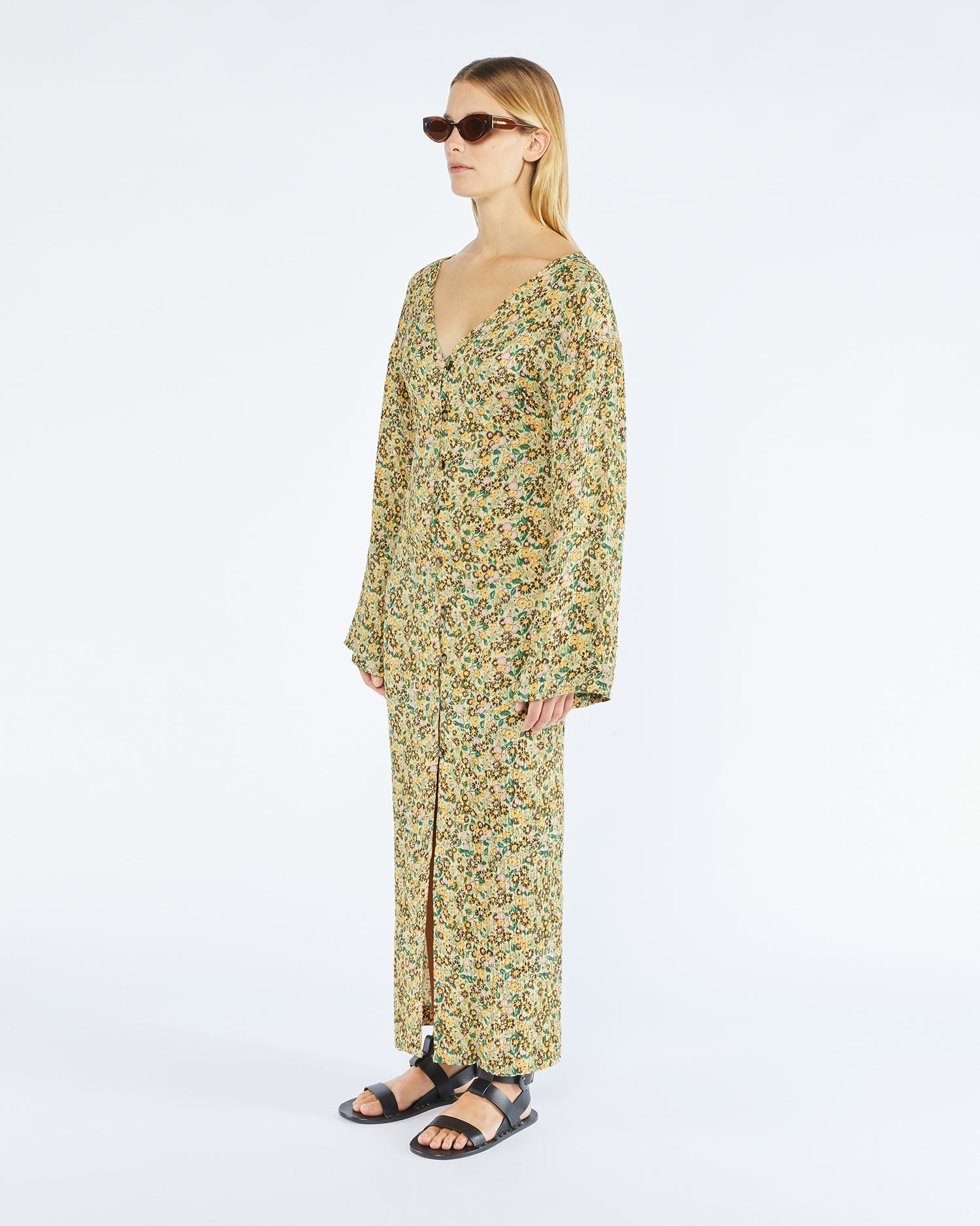 Womens | Verda Printed Maxi Dress | Ditsy Floral