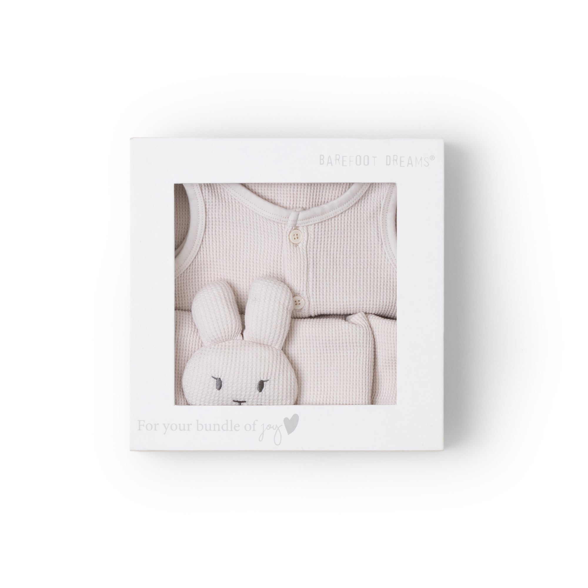 Malibu Collection Baby Waffle Onesie Set | Sand Dune