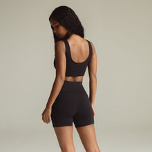 Midi Bike Short | Black Rib