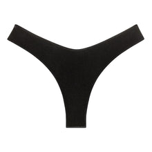 Added Coverage Lulu (Zig-Zag Stitch) Bikini Bottom | Black Velvet