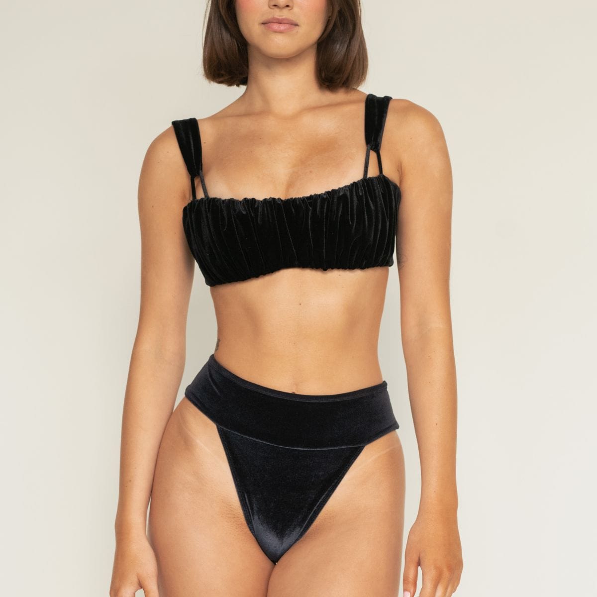 Tamarindo Binded Bikini Bottom | Black Velvet