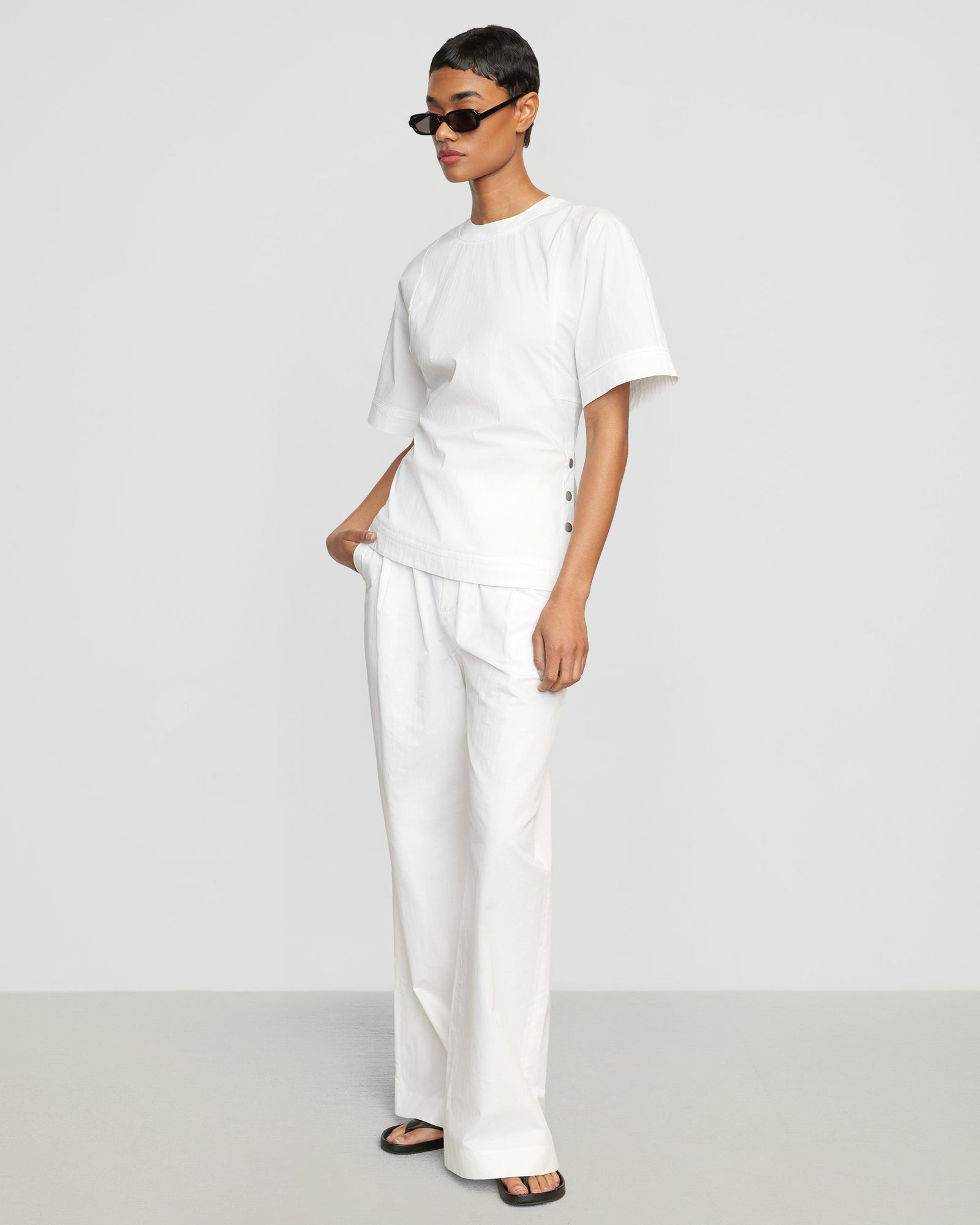 Simone | Blake Pleated Wide Leg Pant in Size Small