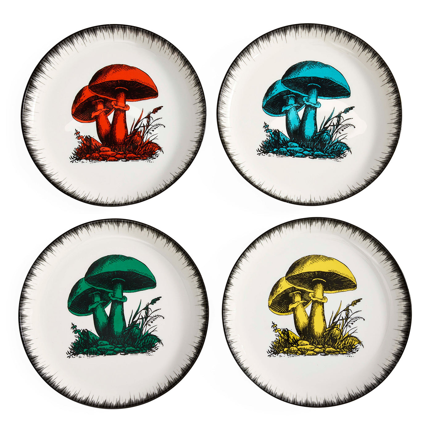 Botanist Canape Plate Set - front view