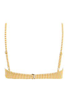 Lucy Bikini Top | Canary Stripe