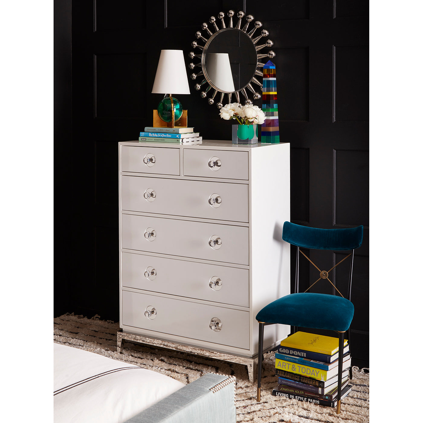 Channing Six-Drawer Chest | White