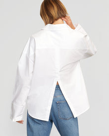 Joanna | Cleo Oversized Split-Back Shirt in Size Small