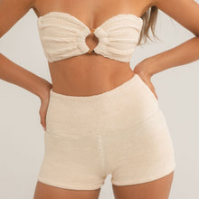 Micro Bike Short | Crema Scrunch