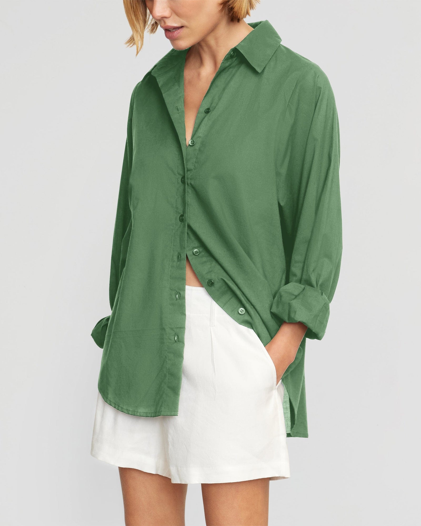 Joanna | Dakota Oversized Organic Cotton Shirt in Size Small