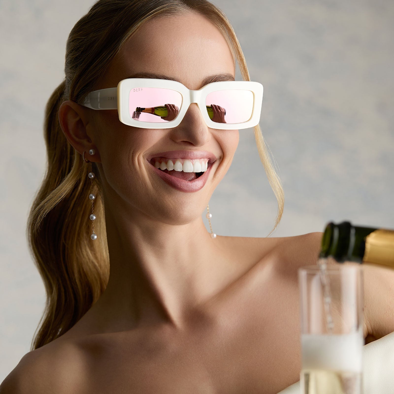 Womens | Indy Sunglasses | Opaline | Taupe Lenses