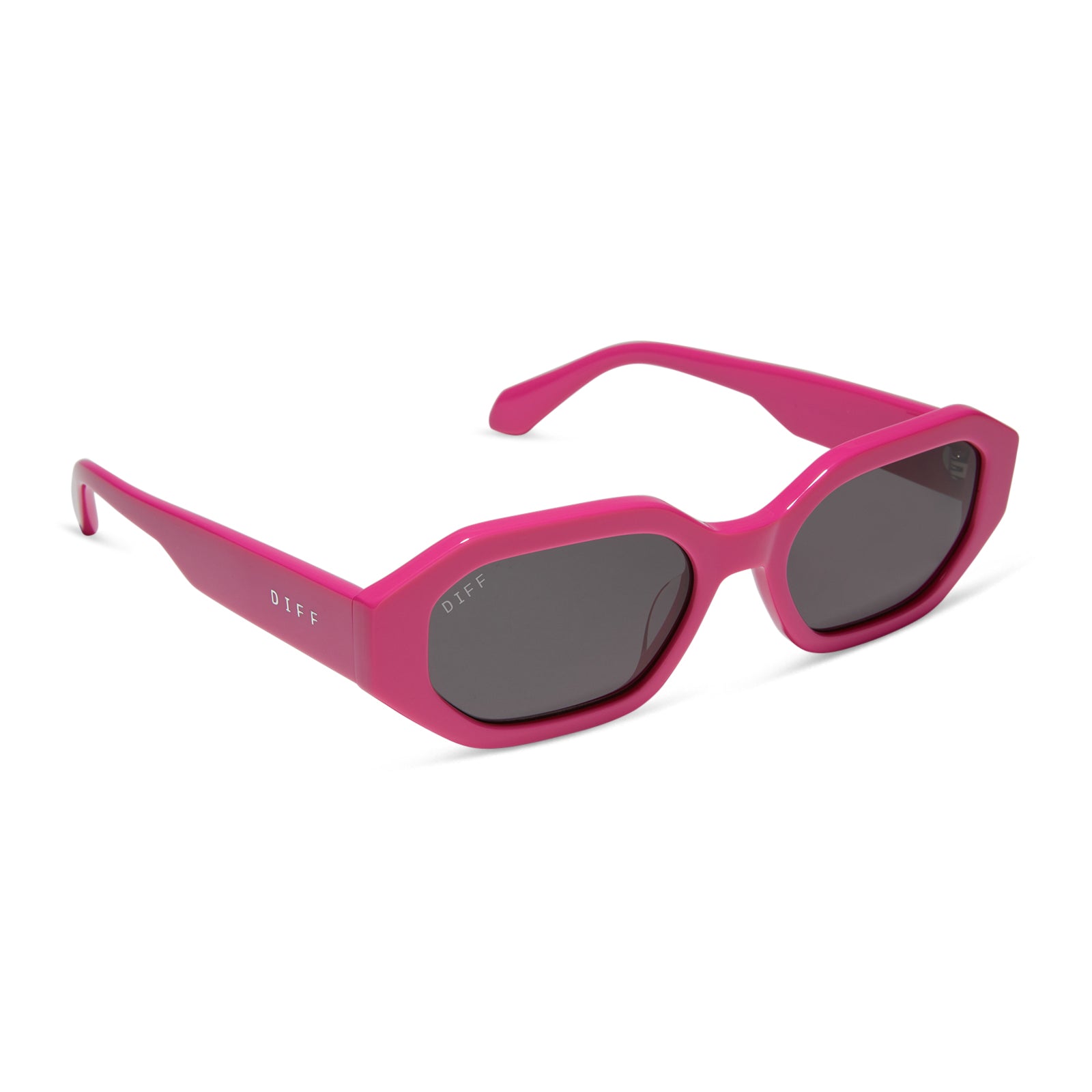 Womens | Allegra Sunglasses | Bright Pink | Grey Lenses