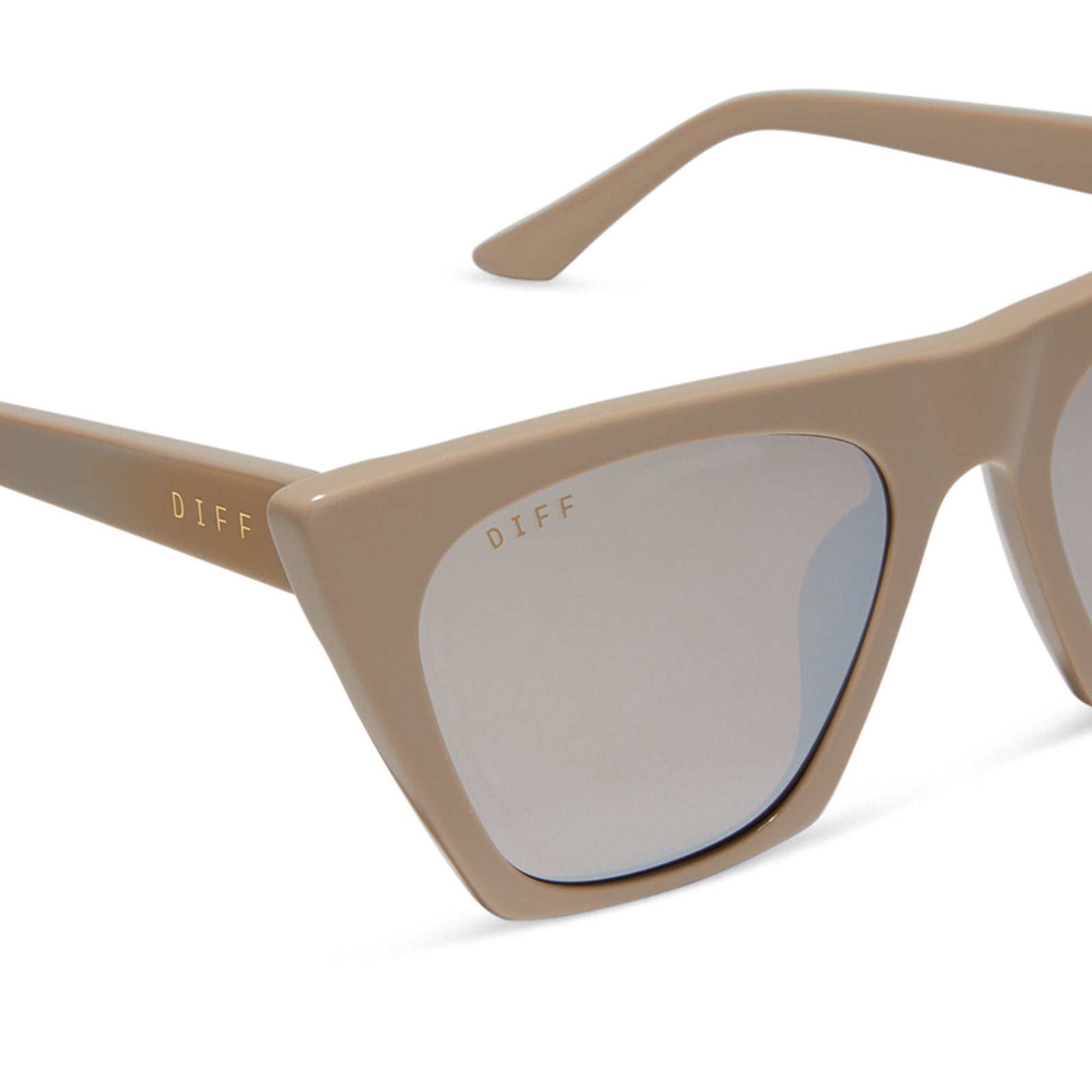Womens | Avril Sunglasses | Almond | Silver Flash Polarized Lenses