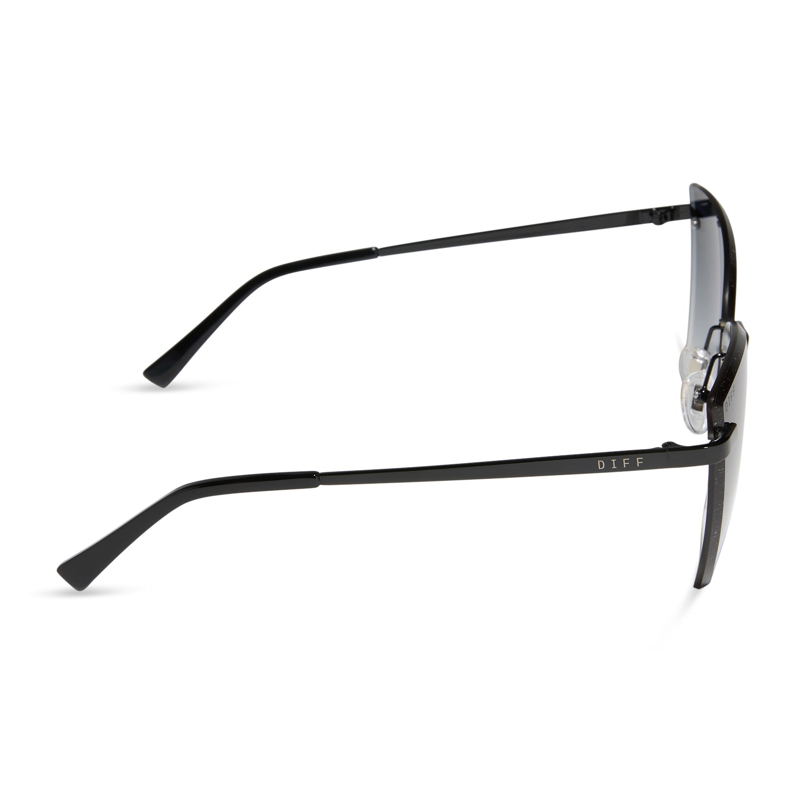 Womens | Becky V Sunglasses | Black | Grey Gradient Lenses