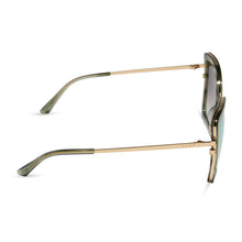 Womens | Clarisse Sunglasses | Gold | Cool Matcha Lenses
