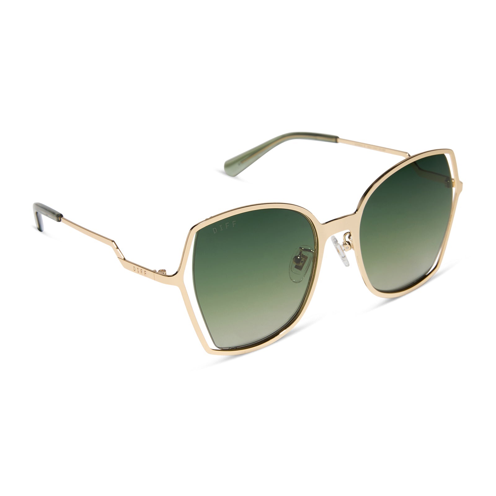 Womens | Donna III Sunglasses | Gold | Cool Matcha Gradient Polarized Lenses