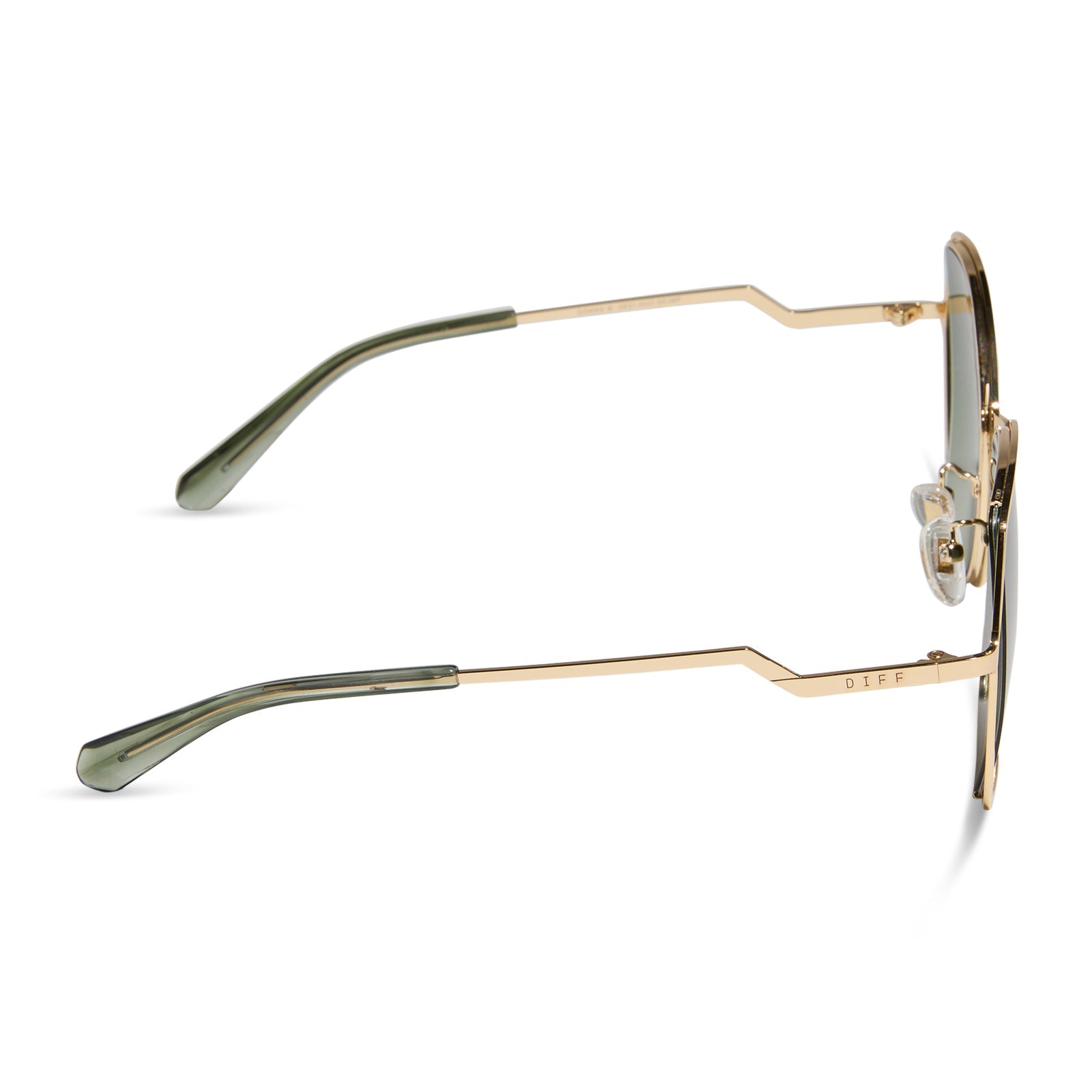 Womens | Donna III Sunglasses | Gold | Cool Matcha Gradient Polarized Lenses