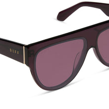 Womens | Georgie Sunglasses | Aubergine | Aubergine/Silver Flash Lenses