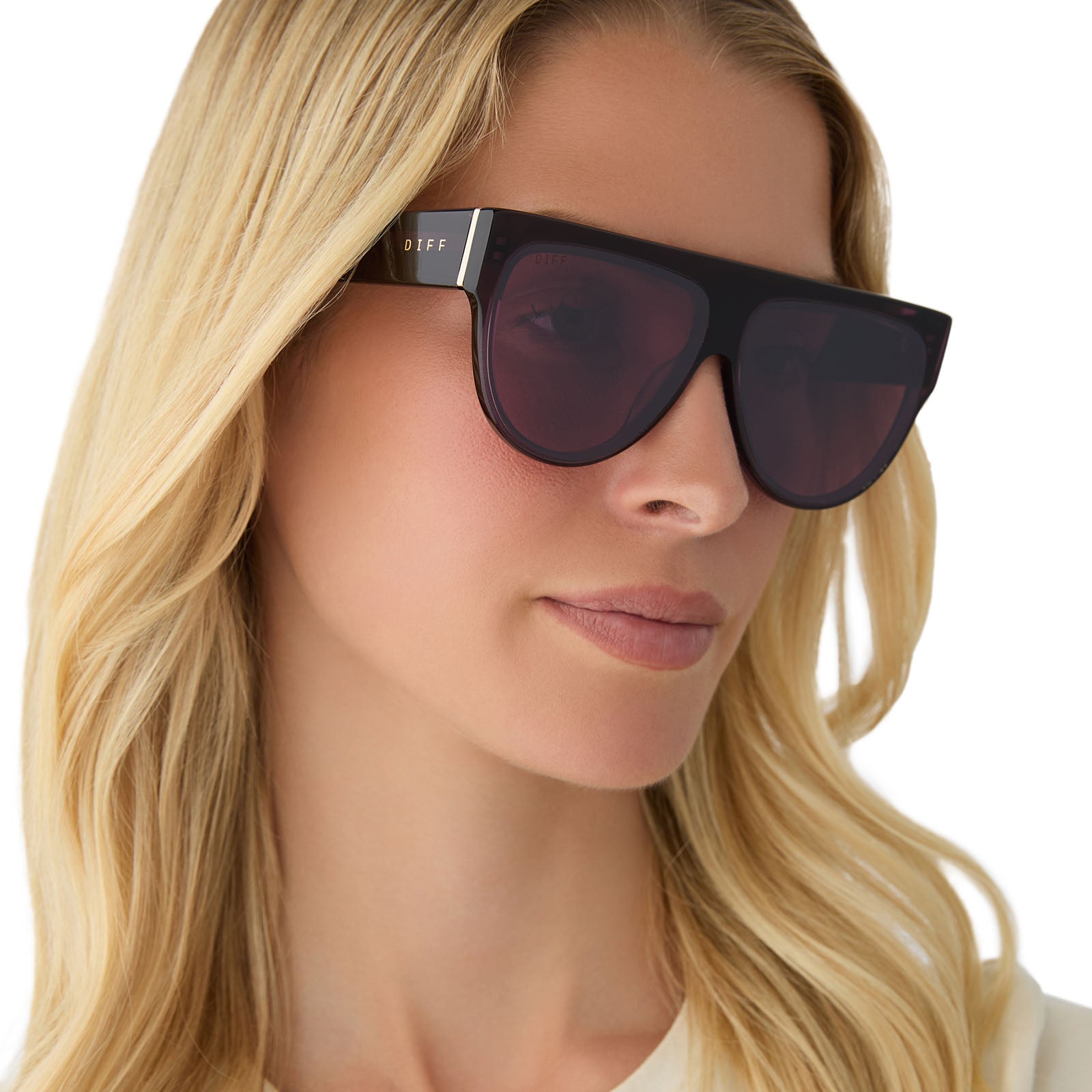 Womens | Georgie Sunglasses | Aubergine | Aubergine/Silver Flash Lenses