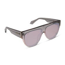 Womens | Georgie Sunglasses | Black Smoke | Vintage Rose Crystal Ombre/Mauve/Silver Flash Lenses