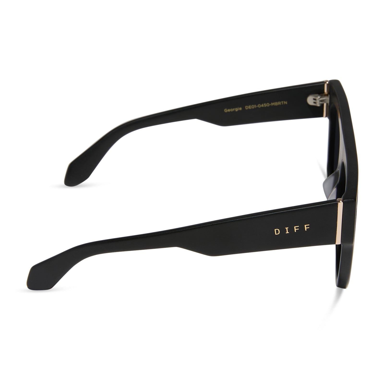 Womens | Georgie Sunglasses | Matte Black | Red Hot Summer Lenses