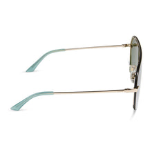 Womens | Imani Sunglasses | Gold | Aquatic Awe Lenses