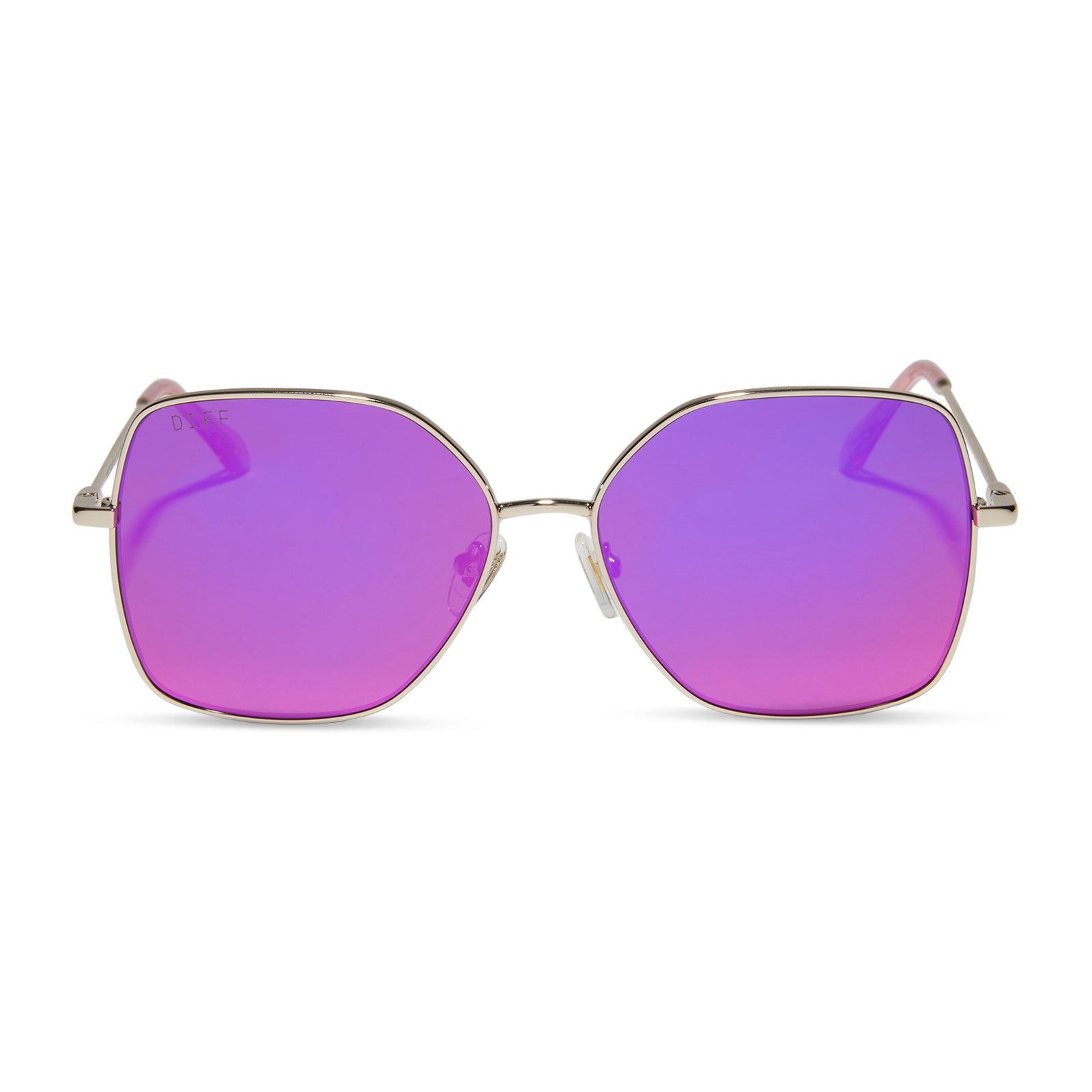 Womens | Iris Sunglasses | Gold | Pink Rush Lenses