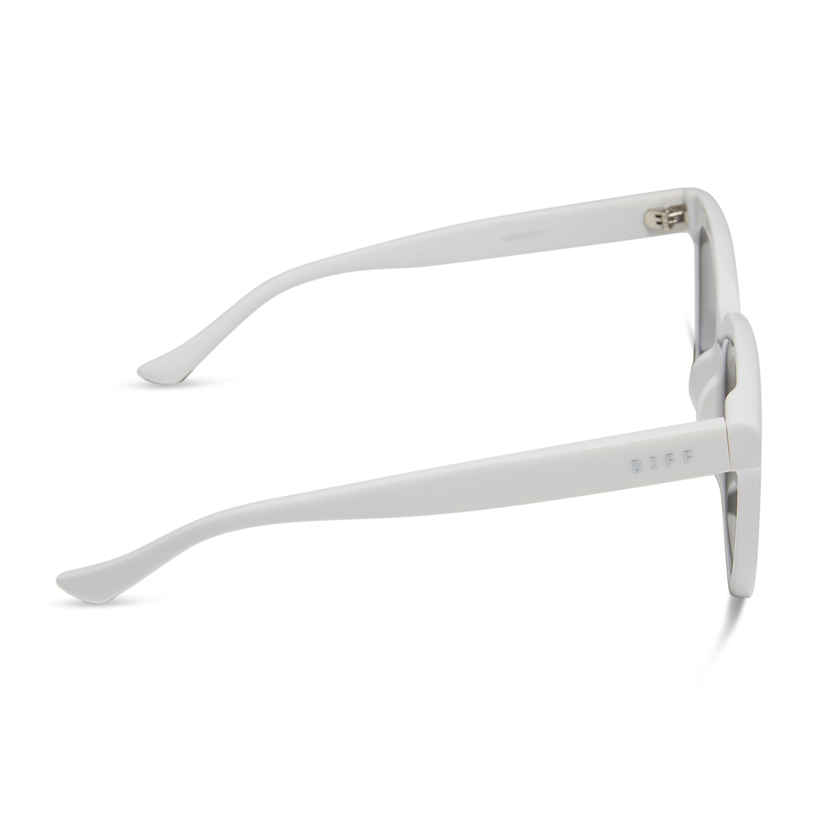 Womens | Meredith Sunglasses | White Cloud | Grey Gradient Polarized Lenses