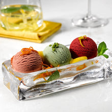 Ice Cube Ice Cream Cup - Rectangular | Clear Crystal