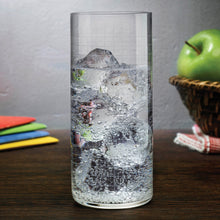 Finesse Grid Drink Glasses - Long | Clear Crystal | Set of 4