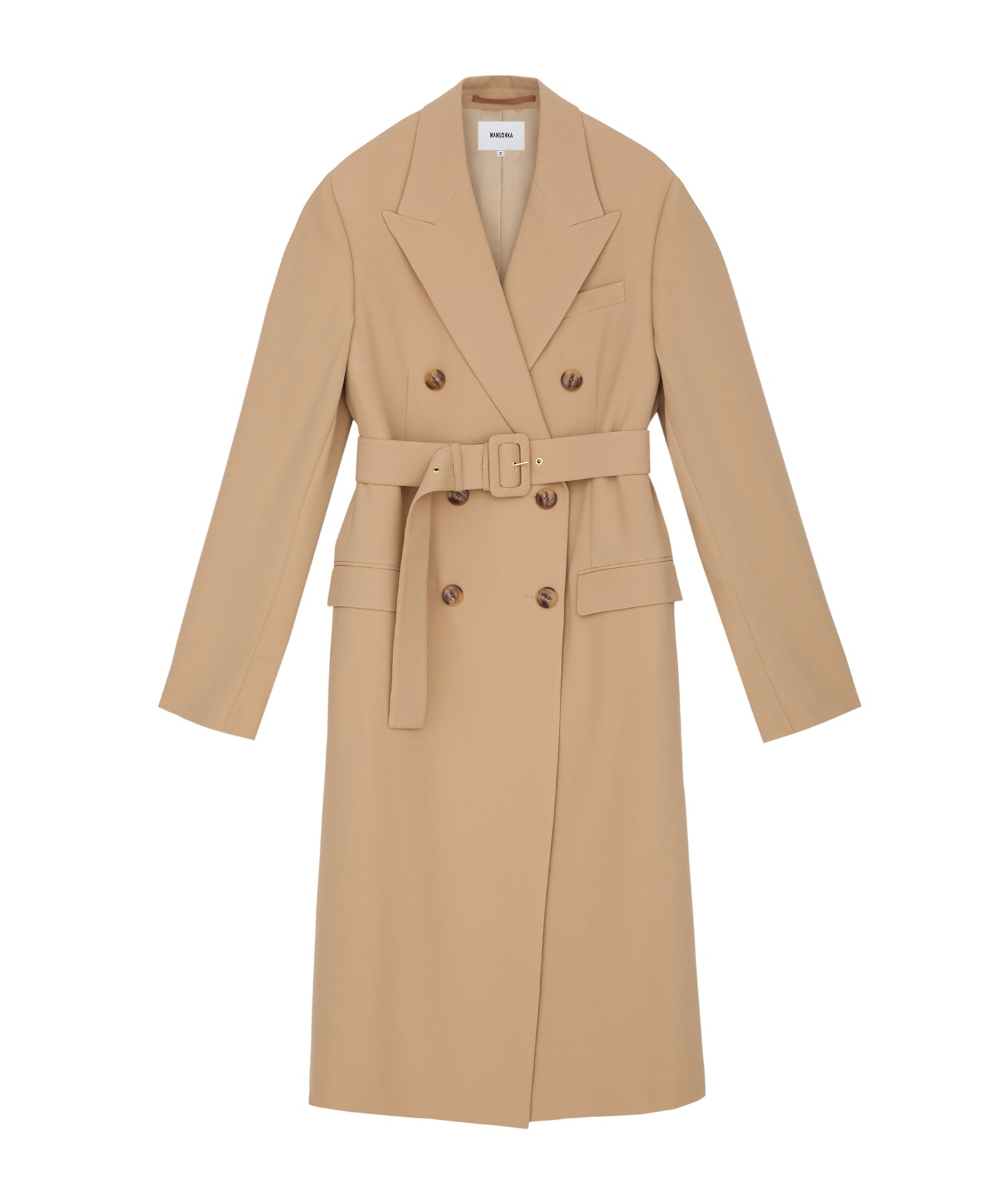 Womens | Greta Elongated Blazer Coat | Blond Wood